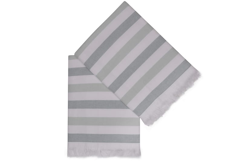 Ashburton Strandhåndklæde 2-pak - Grøn/Hvid - Badehåndklæder - Strandhåndklæde & strandlagen