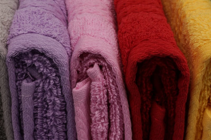 Håndklædesæt 30x50 cm 10 stk - Flerfarvet - Badehåndklæder - Strandhåndklæde & strandlagen