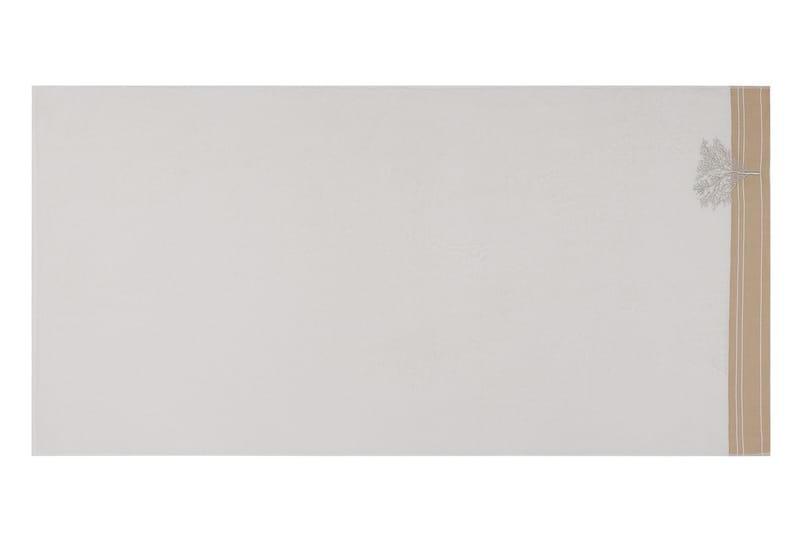 Hobby Badehåndklæde 70x140 cm 2-pak - Creme/Hvid - Stort badelagen - Badehåndklæder - Strandhåndklæde & strandlagen