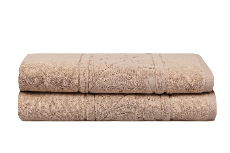 Hobby Badehåndklæde 70x140 cm 2-pak - Beige - Tekstiler - Badetekstiler - Badehåndklæder