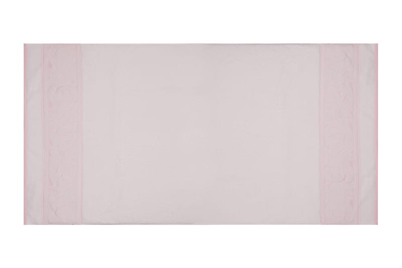 Hobby Badehåndklæde 70x140 cm 2-pak - Hvid/Lyserød - Tekstiler - Badetekstiler - Badehåndklæder