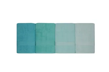 Hobby Badehåndklæde 70x140 cm 4-pak - Lysegrøn/Grøn/Mint - Tekstiler - Badetekstiler - Badehåndklæder