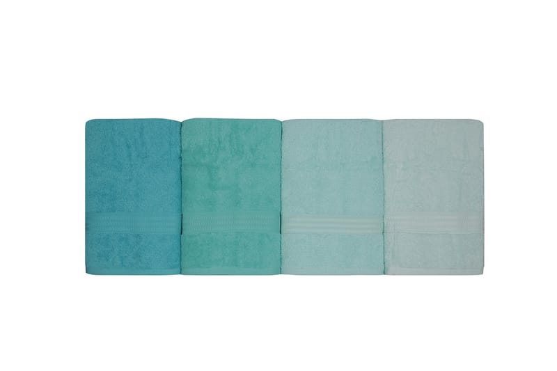 Hobby Badehåndklæde 70x140 cm 4-pak - Lysegrøn/Grøn/Mint - Tekstiler - Badetekstiler - Badehåndklæder