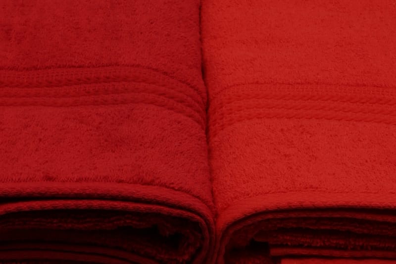 Hobby Badehåndklæde 70x140 cm 4-pak - Orange/Rød/Lyserød - Stort badelagen - Badehåndklæder - Strandhåndklæde & strandlagen