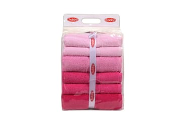 Hobby Badehåndklæde 70x140 cm 4-pak - Lyserød - Tekstiler - Badetekstiler - Badehåndklæder