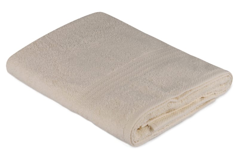 Hobby Badehåndklæde 70x140 cm - Creme - Stort badelagen - Badehåndklæder - Strandhåndklæde & strandlagen