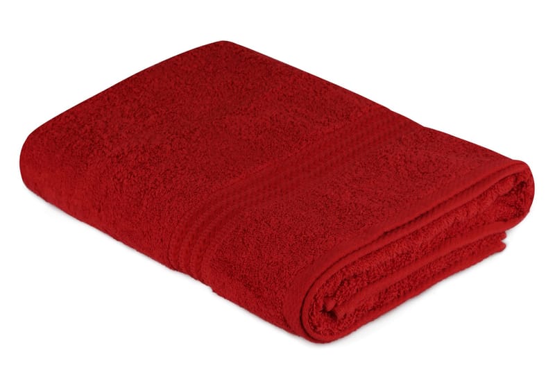 Hobby Badehåndklæde 70x140 cm - Rød - Stort badelagen - Badehåndklæder - Strandhåndklæde & strandlagen
