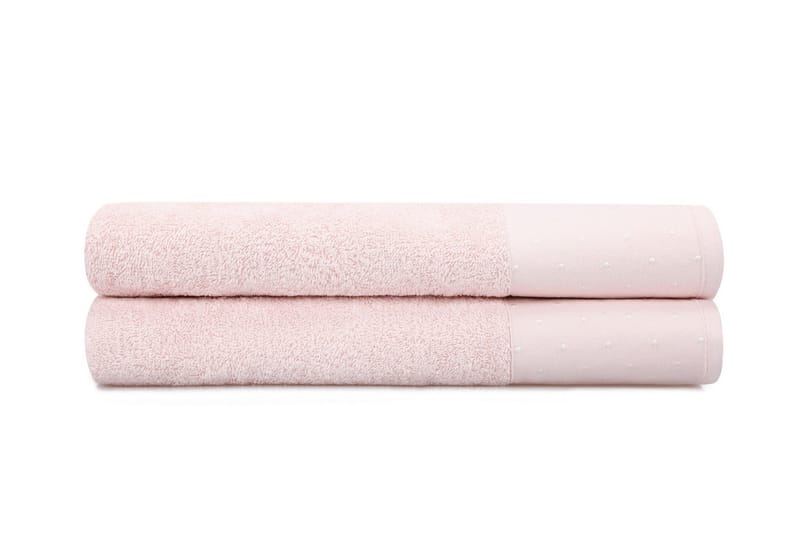 Landercost Badehåndklæde 2-pak - Hvid - Tekstiler - Badetekstiler - Badehåndklæder