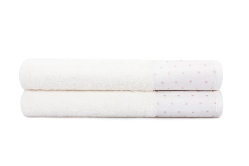 Landercost Badehåndklæde 2-pak - Beige/Creme - Tekstiler - Badetekstiler - Badehåndklæder