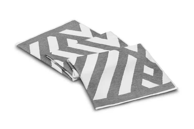 Morghyn Strandhåndklæde - Grå/Hvid - Tekstiler - Badetekstiler - Badehåndklæder