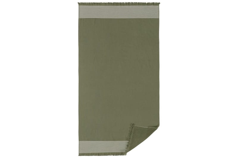 Strandbadelagen Horisont 80 x 160 cm Grøn - Grøn - Tekstiler - Badetekstiler - Badehåndklæder