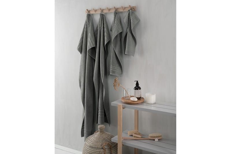 Badelagen Basis Frotté - Grå - Tekstiler - Badetekstiler - Badehåndklæder
