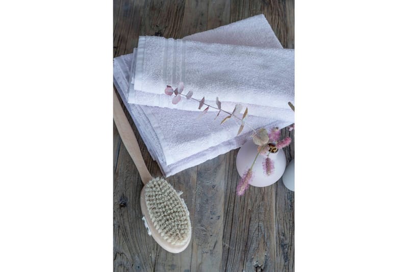 Badelagen Basis Frotté - Hvid - Tekstiler - Badetekstiler - Badehåndklæder