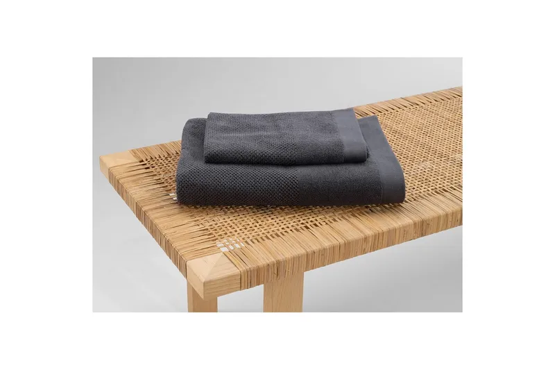 Badelagen Enzo Frotté 90 x 150 cm - Blå - Tekstiler - Badetekstiler - Håndklæder