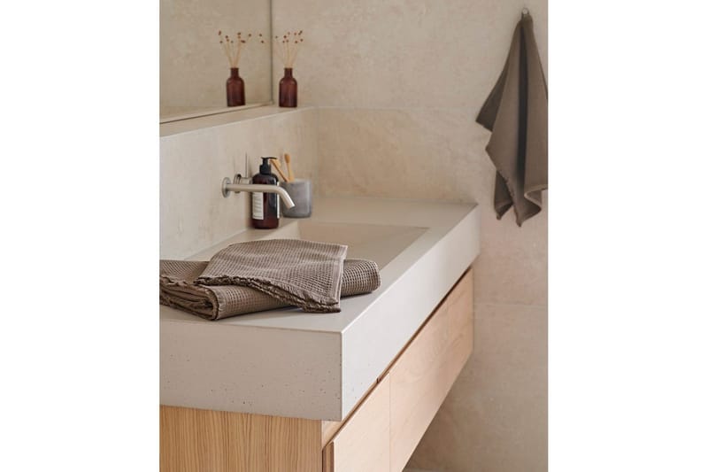 Badelagen Haze Frotté 90 x 150 cm - Brun - Tekstiler - Badetekstiler - Badehåndklæder