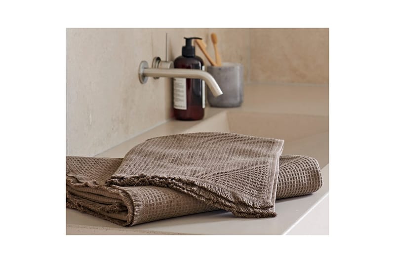 Badelagen Haze Frotté 90 x 150 cm - Brun - Tekstiler - Badetekstiler - Badehåndklæder