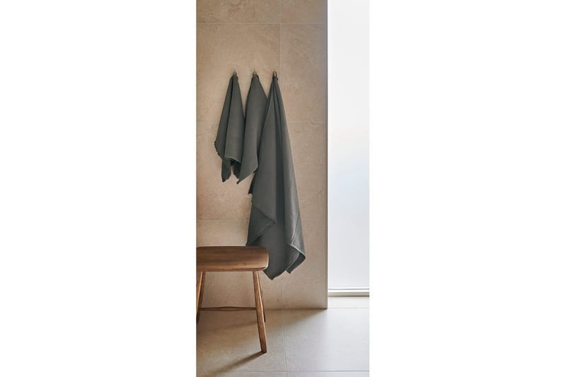 Badelagen Haze Frotté 90 x 150 cm - Grå - Tekstiler - Badetekstiler - Badehåndklæder