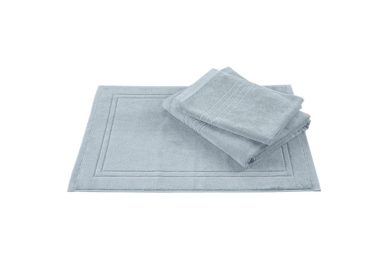 Badelagen Helle Frotté 90 x 150 cm - Blå - Tekstiler - Badetekstiler - Badehåndklæder
