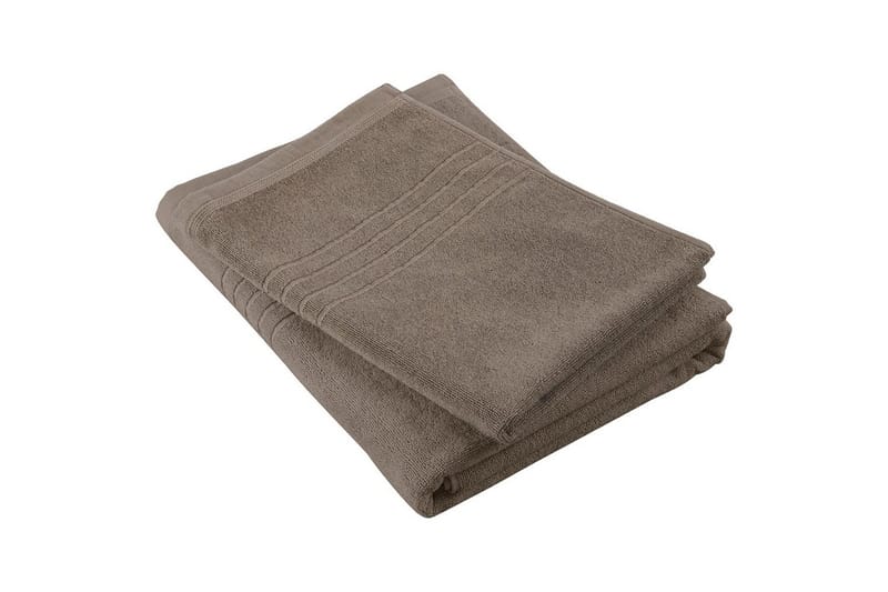 Badelagen Helle Frotté 90 x 150 cm - Brun - Tekstiler - Badetekstiler - Badehåndklæder