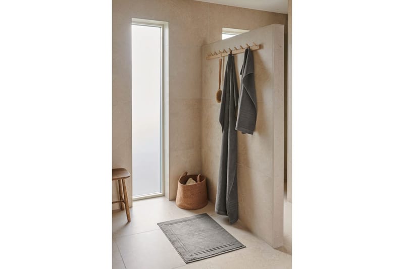 Badelagen Helle Frotté 90 x 150 cm - Grå - Tekstiler - Badetekstiler - Badehåndklæder