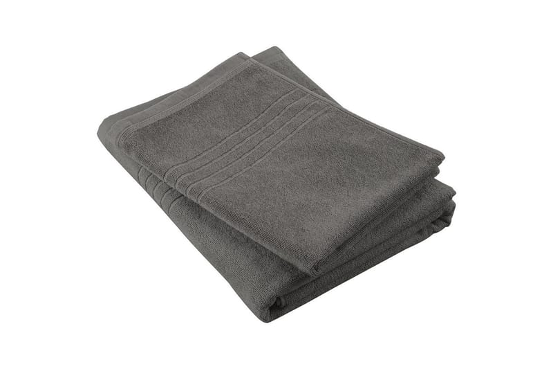 Badelagen Helle Frotté 90 x 150 cm - Grå - Tekstiler - Badetekstiler - Badehåndklæder