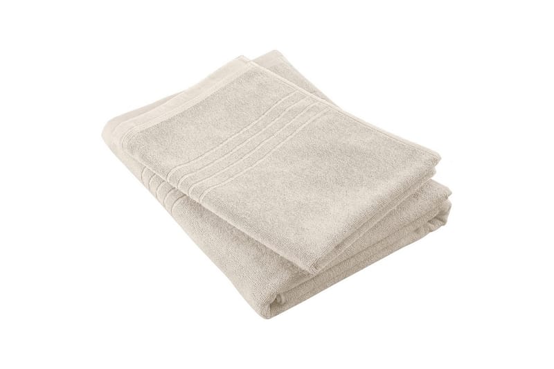Badelagen Helle Frotté 90 x 150 cm - Sand - Tekstiler - Badetekstiler - Badehåndklæder