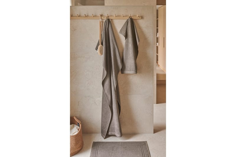 Bademåtte Helle 50 x 70 cm - Brun - Tekstiler - Badetekstiler - Håndklæder