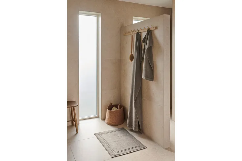 Bademåtte Helle 50 x 70 cm - Brun - Tekstiler - Badetekstiler - Håndklæder