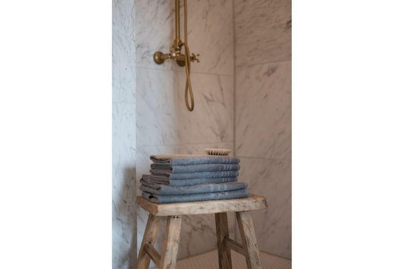 Brusehåndklæde Basis Frotté 65 x 130 cm - Grå - Tekstiler - Badetekstiler - Håndklæder