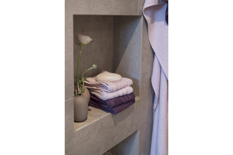 Brusehåndklæde Basis Frotté 65 x 130 cm - Lyserød - Tekstiler - Badetekstiler - Håndklæder