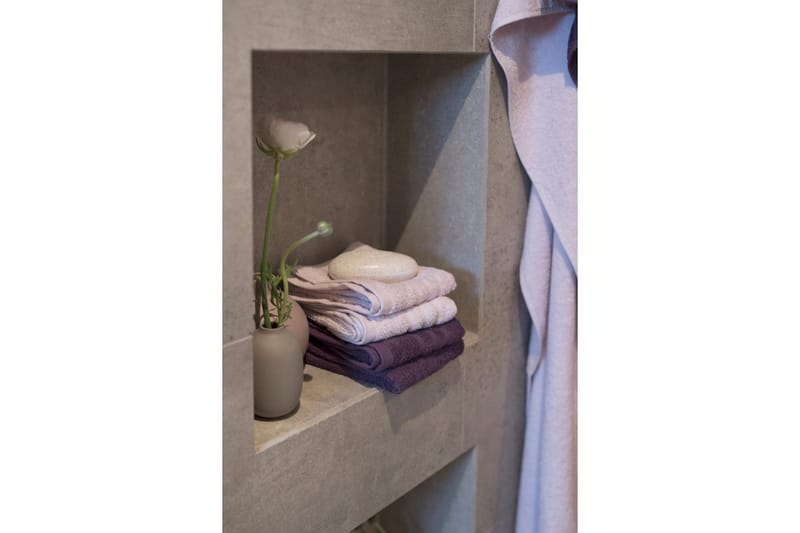 Brusehåndklæde Basis Frotté 65 x 130 cm - Lyserød - Tekstiler - Badetekstiler - Håndklæder
