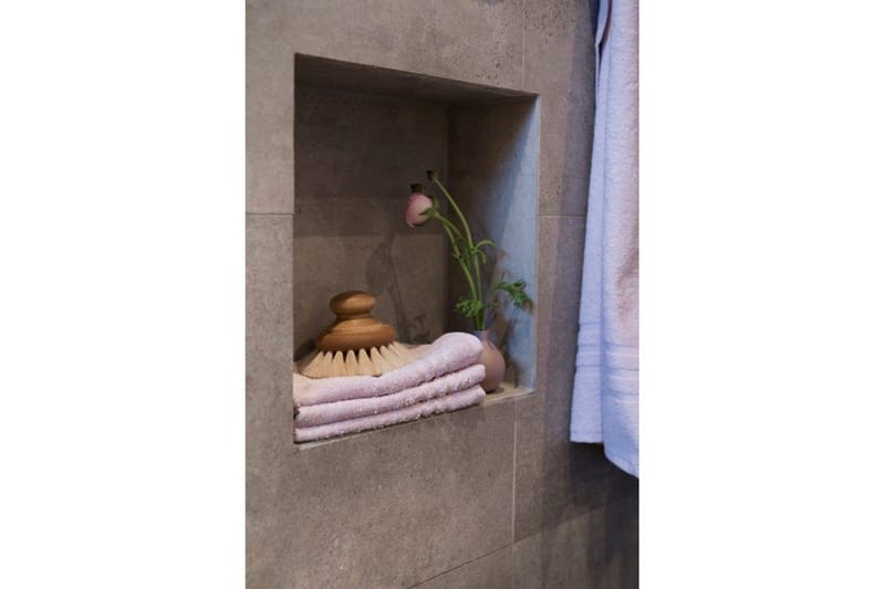 Brusehåndklæde Basis Frotté 65 x 130 cm - Lyserød - Tekstiler - Badetekstiler - Håndklæder