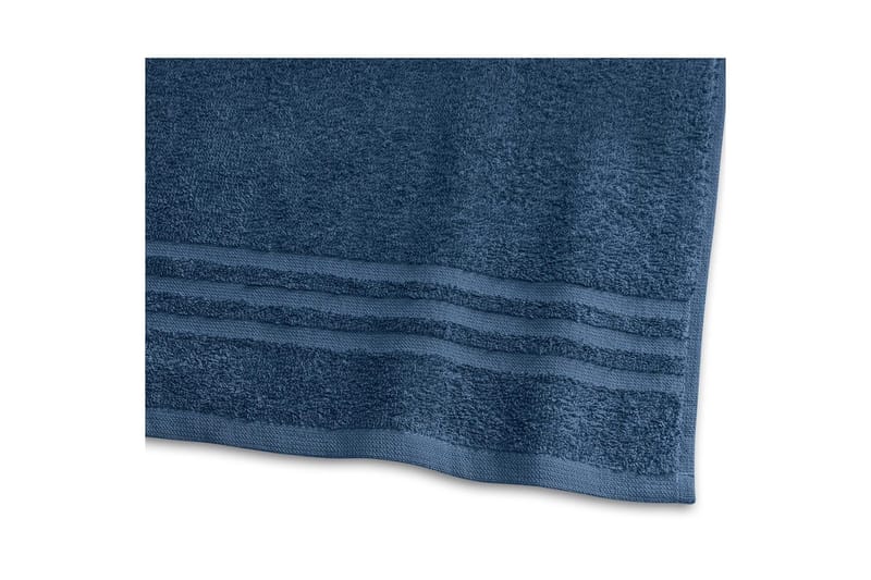 Brusehåndklæde Basis Frotté 65 x 130 cm - Marineblå - Tekstiler - Badetekstiler - Håndklæder