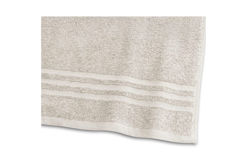 Brusehåndklæde Basis Frotté 65 x 130 cm - Sand - Tekstiler - Badetekstiler - Håndklæder