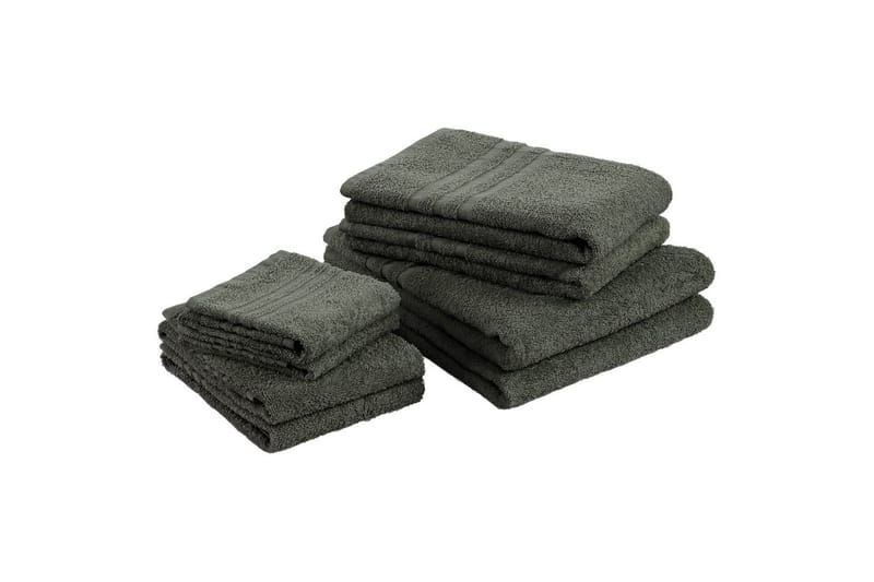 Gæstehåndklæde Basis Frotté - Mørkegrøn - Tekstiler - Badetekstiler - Håndklæder