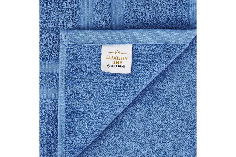 Håndklæde Areora sæt af 9 Blå - Blå - Tekstiler - Badetekstiler - Håndklæder