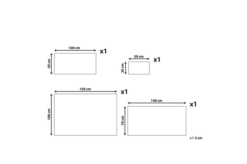 Håndklæde Atai sæt af 4 Grå - Grå - Tekstiler - Badetekstiler - Håndklæder