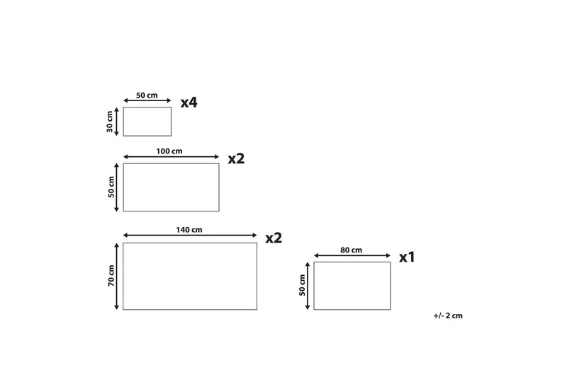 Håndklæde Atai sæt af 9 Beige - Beige - Tekstiler - Badetekstiler - Håndklæder