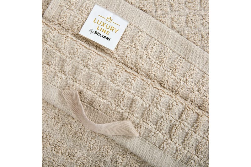 Håndklæde Atai sæt af 9 Beige - Beige - Tekstiler - Badetekstiler - Håndklæder