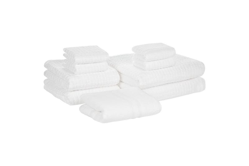 Håndklæde Atai sæt af 9 Hvid - Hvid - Tekstiler - Badetekstiler - Håndklæder