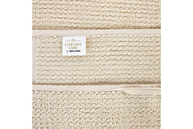 Håndklæde Atiu sæt af 2 Beige - Beige - Tekstiler - Badetekstiler - Badehåndklæder