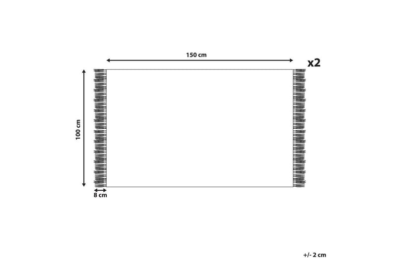Håndklæde Atiu sæt af 2 Hvid - Hvid - Tekstiler - Badetekstiler - Badehåndklæder