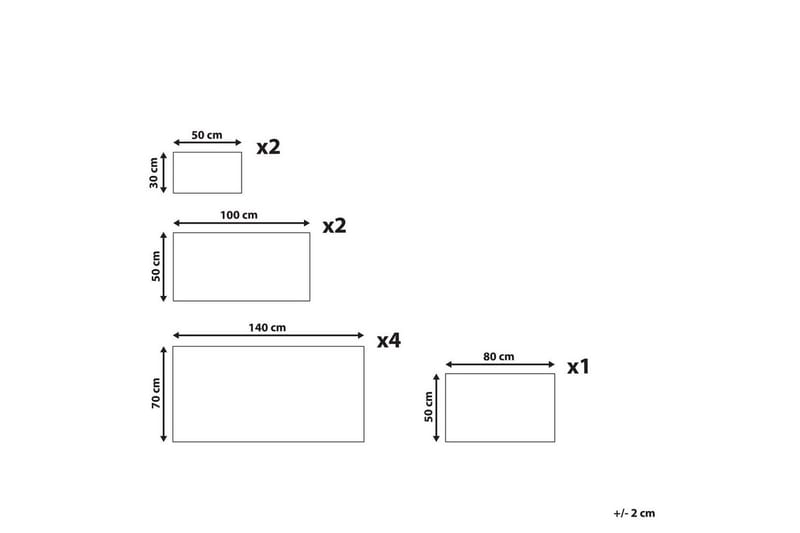 Håndklæde Atiu sæt af 9 Beige - Beige - Tekstiler - Badetekstiler - Håndklæder