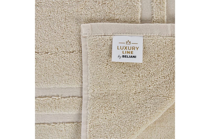 Håndklæde Atiu sæt af 9 Beige - Beige - Tekstiler - Badetekstiler - Håndklæder