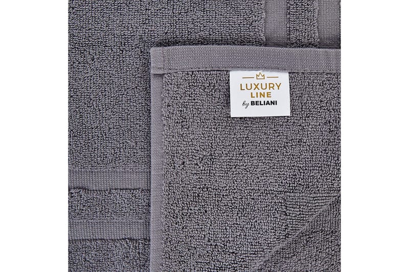 Håndklæde Atiu sæt af 9 Grå - Grå - Tekstiler - Badetekstiler - Håndklæder