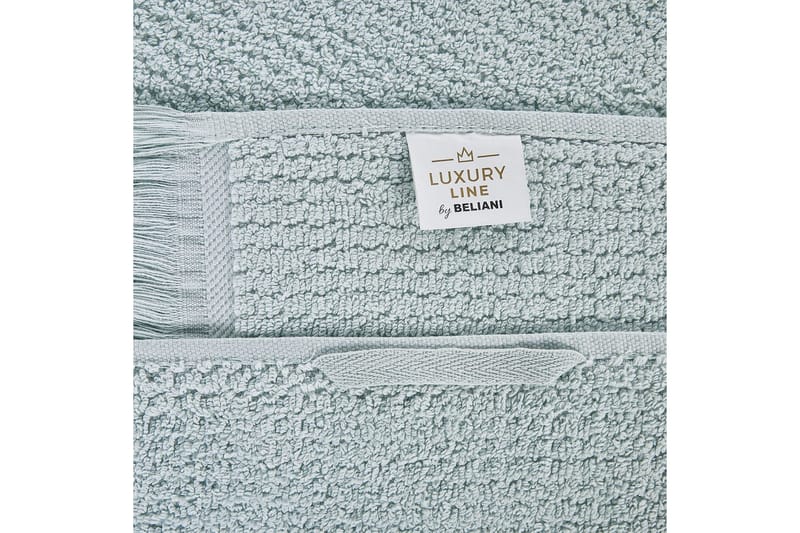 Håndklæde Atiu sæt af 9 Grøn - Grøn - Tekstiler - Badetekstiler - Håndklæder