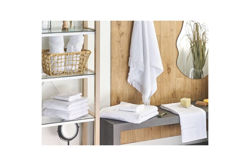 Håndklæde Atiu sæt af 9 Hvid - Hvid - Tekstiler - Badetekstiler - Håndklæder