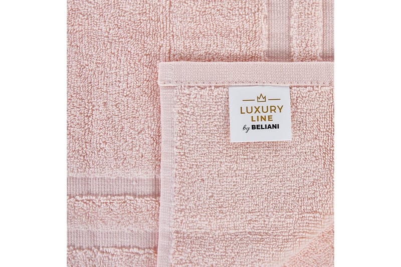 Håndklæde Atiu sæt af 9 Rosa - Rosa - Tekstiler - Badetekstiler - Håndklæder