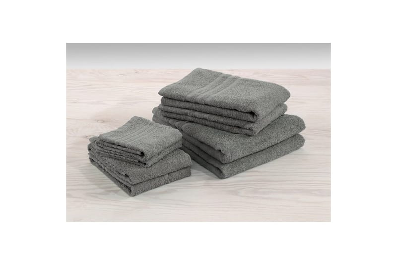 Håndklæde Basis Frotté - Grå - Tekstiler - Badetekstiler - Håndklæder