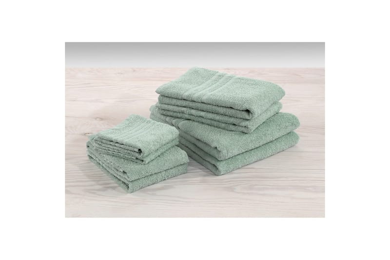 Håndklæde Basis Frotté - Grøn - Tekstiler - Badetekstiler - Håndklæder